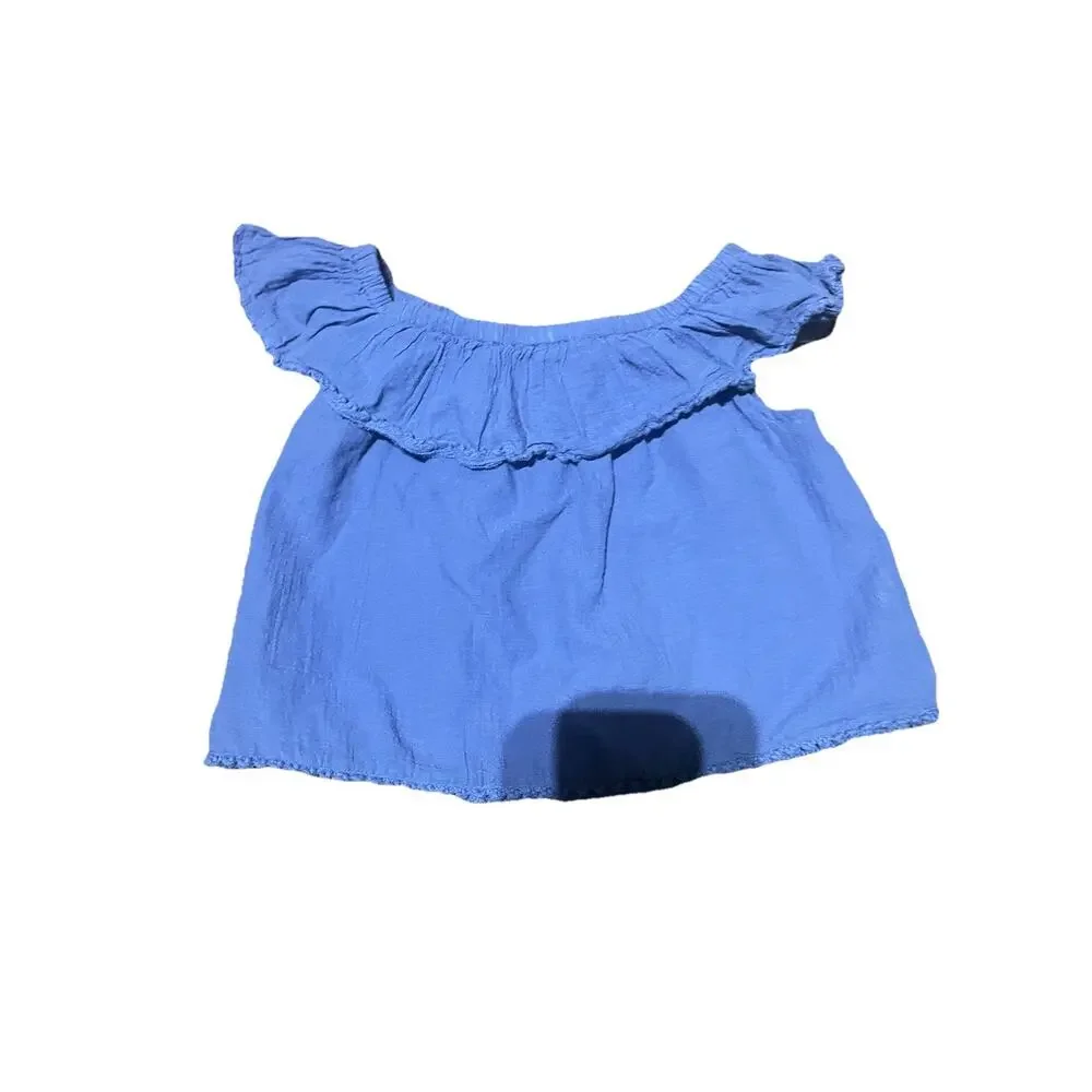 Ralph Lauren‎ Little Girls and Girls Chambray Top, Blue, Toddler 3t $40